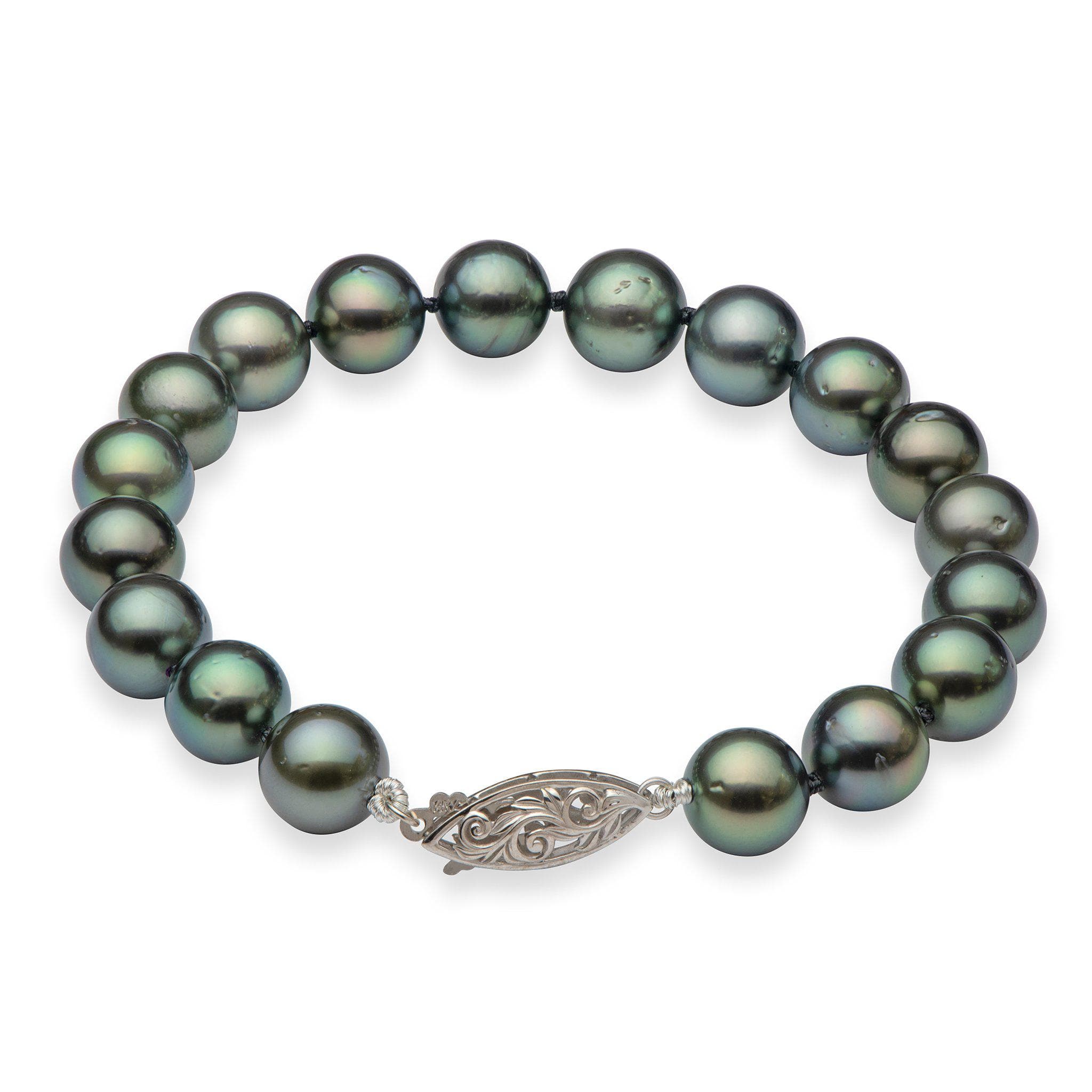 14 Kゴールド8 - 10 mmシルバーTahitian South Sea Cultured Pearl