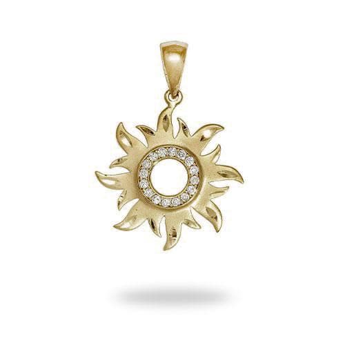 14k Gold Sun Pendant for Bracelets & Necklaces