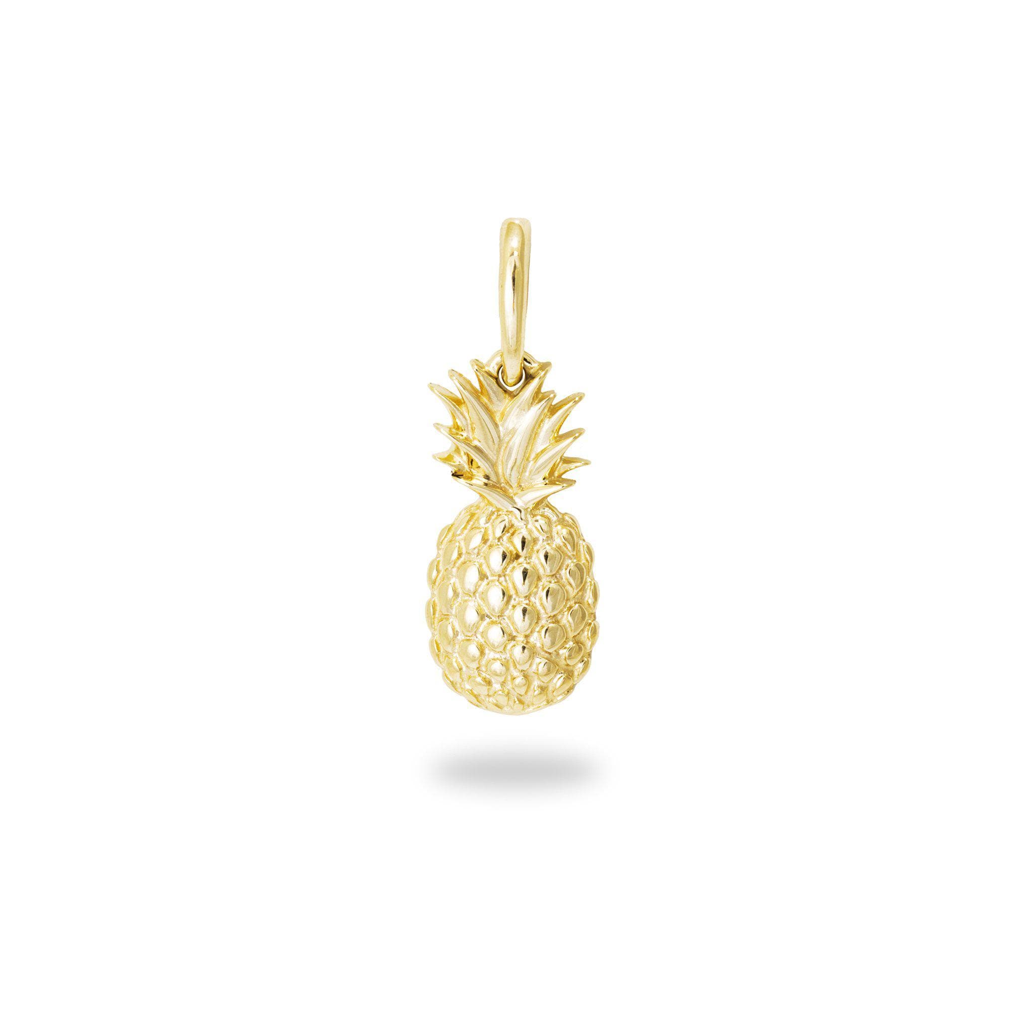 Pineapple Pendant in Gold - 15mm – Maui Divers Jewelry