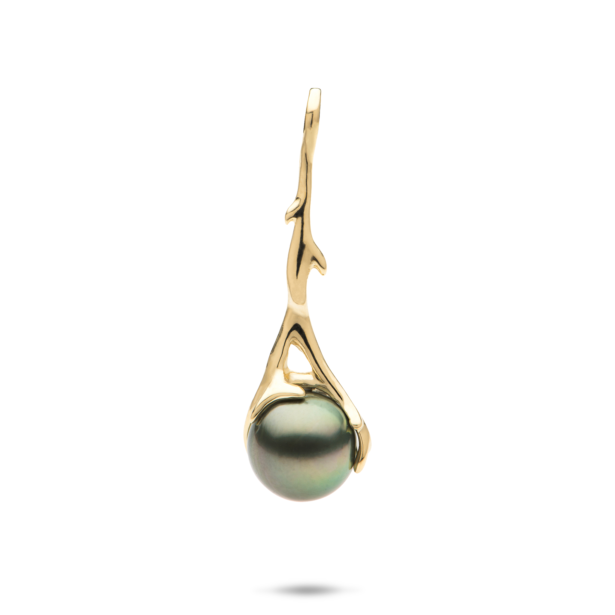 Heritage Tahitian Pearl Pendant in Gold - 33mm