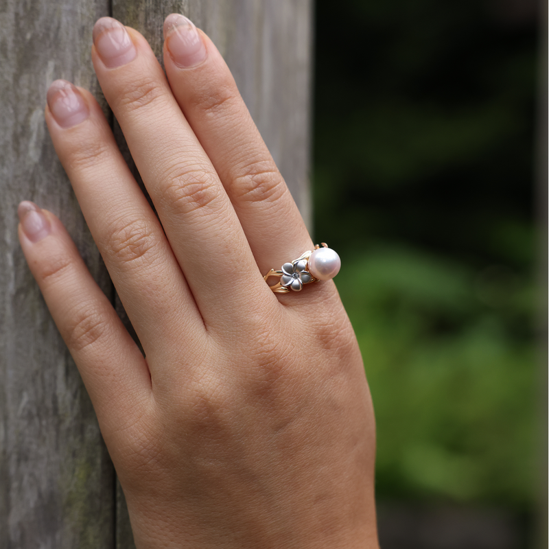 We are loving pearl engagement rings, the new jewellery for brides