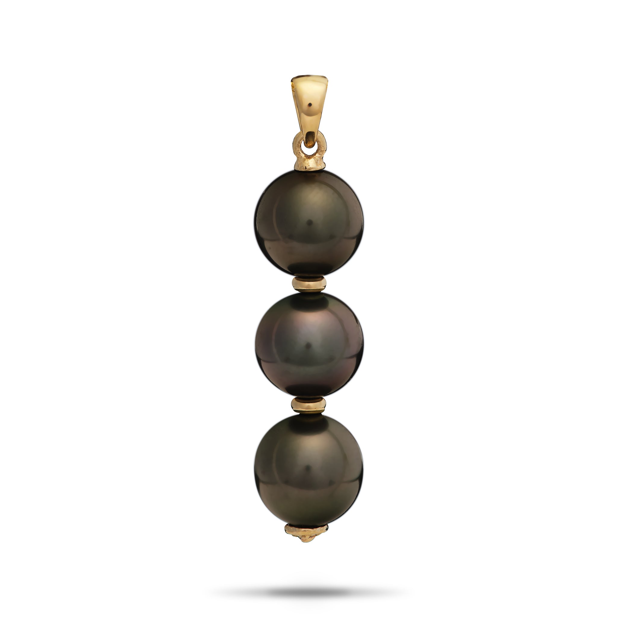 Tahitian Black Pearl Pendant in Gold - 10-11mm