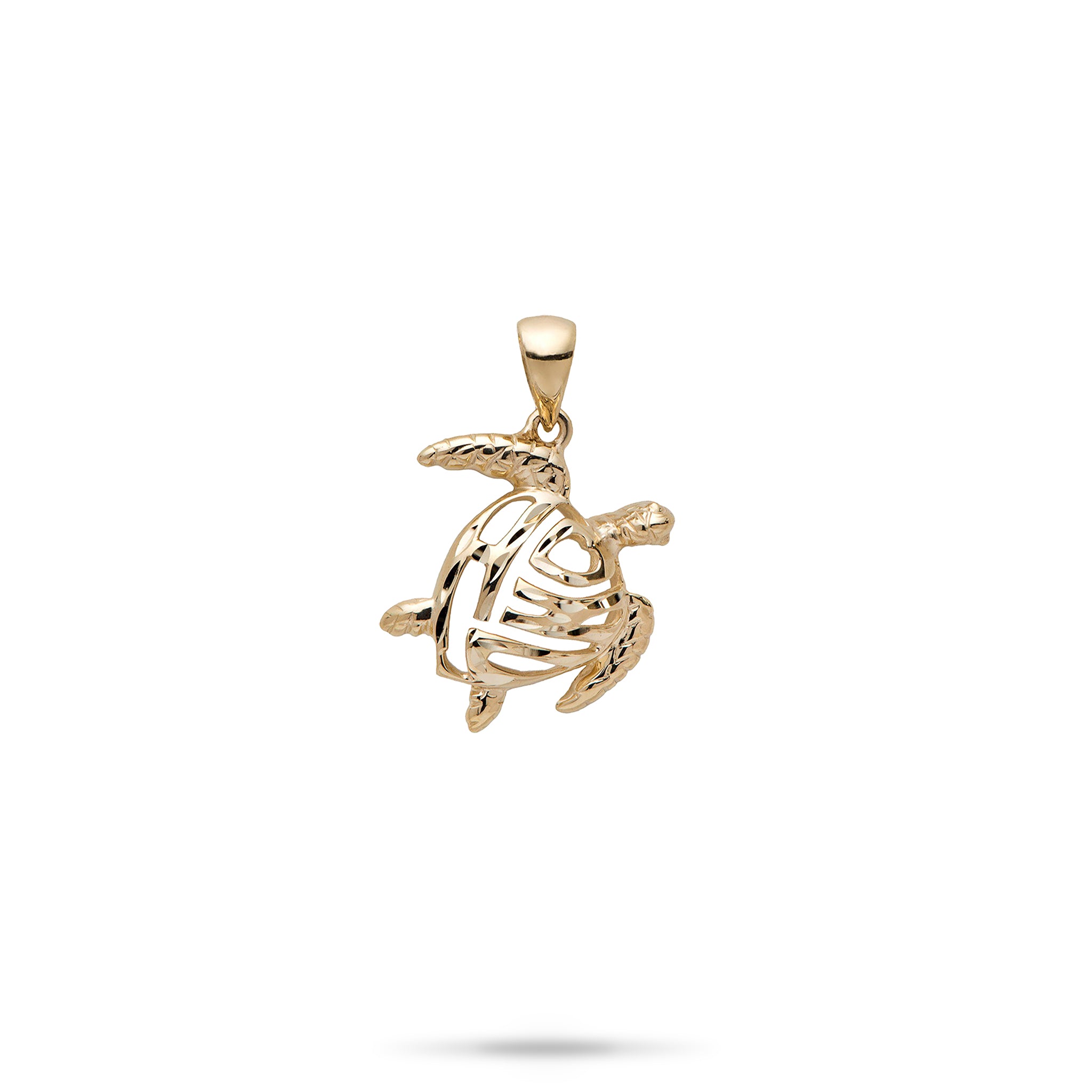 Honu Pendant in Gold - 15mm