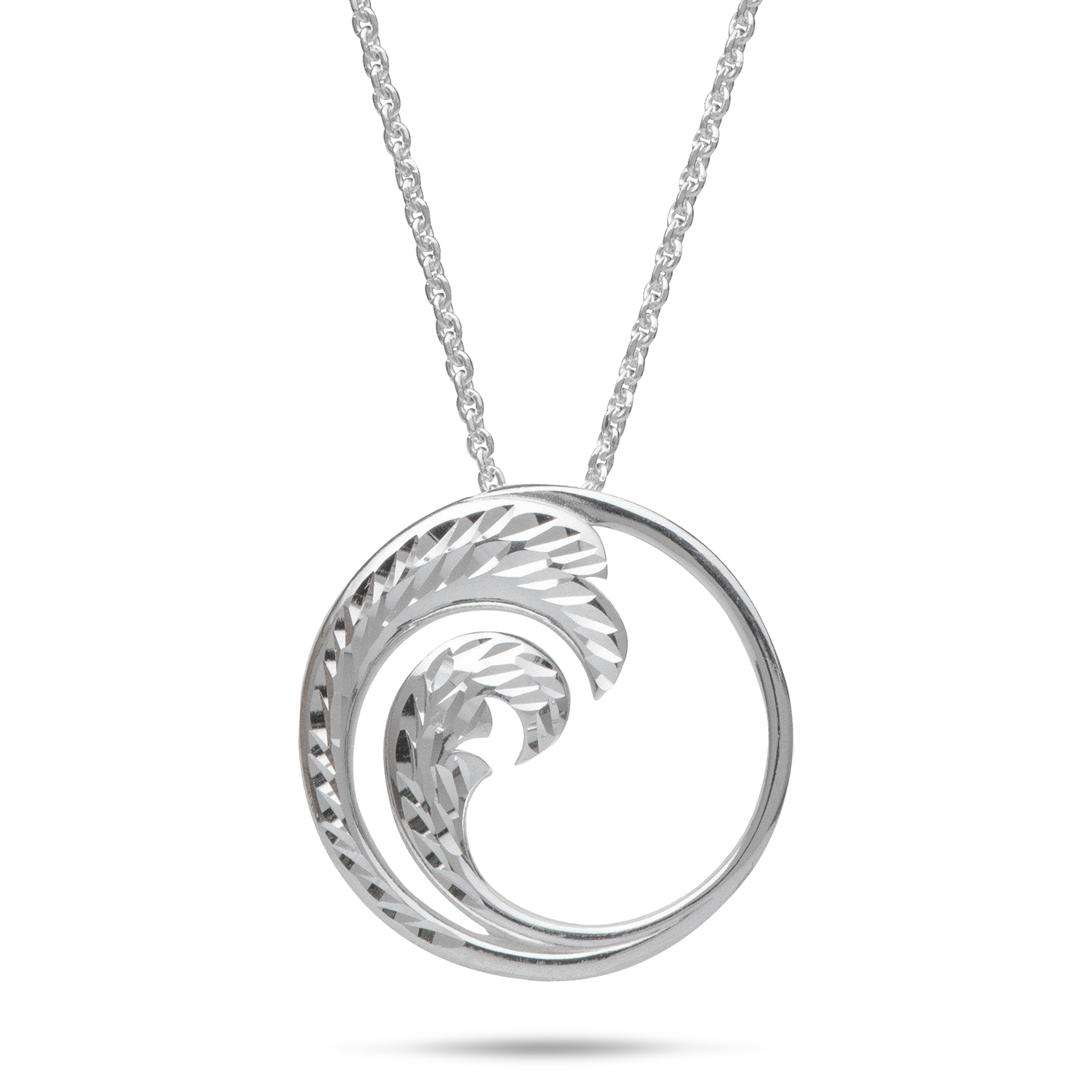 Collier nalu réglable 24 "en argent sterling - 24 mm