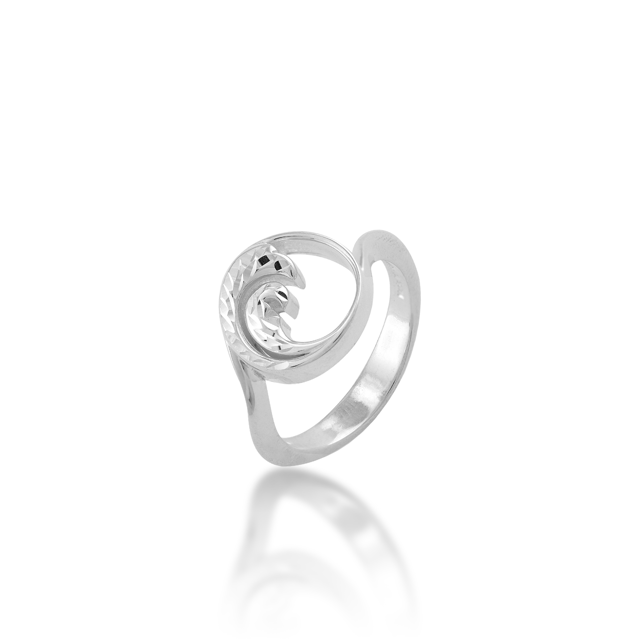 Nalu (Welle) Ring aus Sterlingsilber - 12 mm