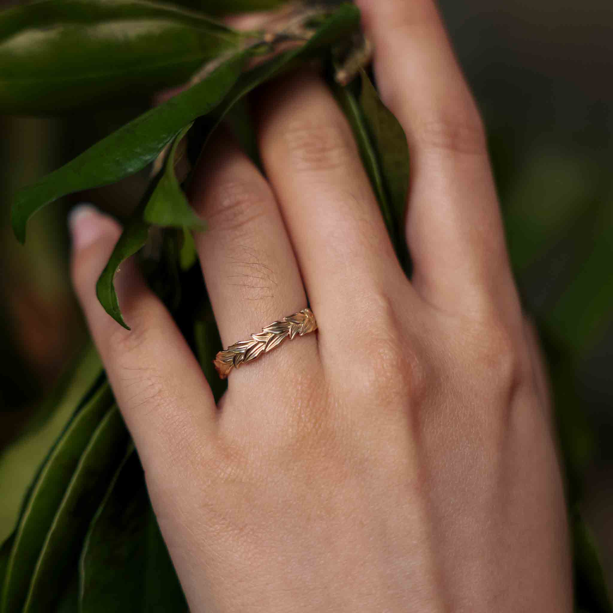 MIKA HAWAII -Citrine + Peridot hot Banana Leaf Earrings 14K Goldfilled