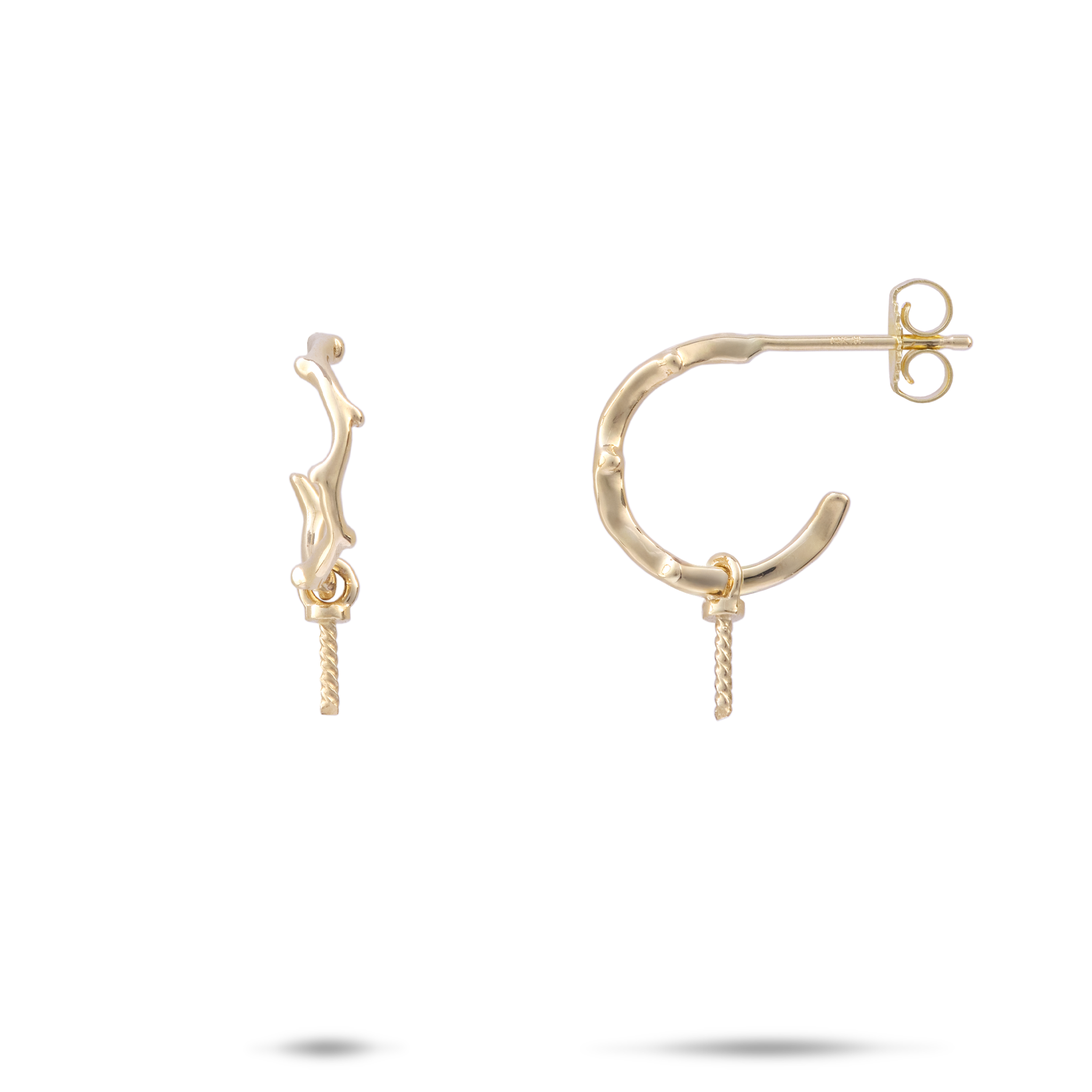 Pick A Pearl Heritage Ohrringe in Gold-13mm