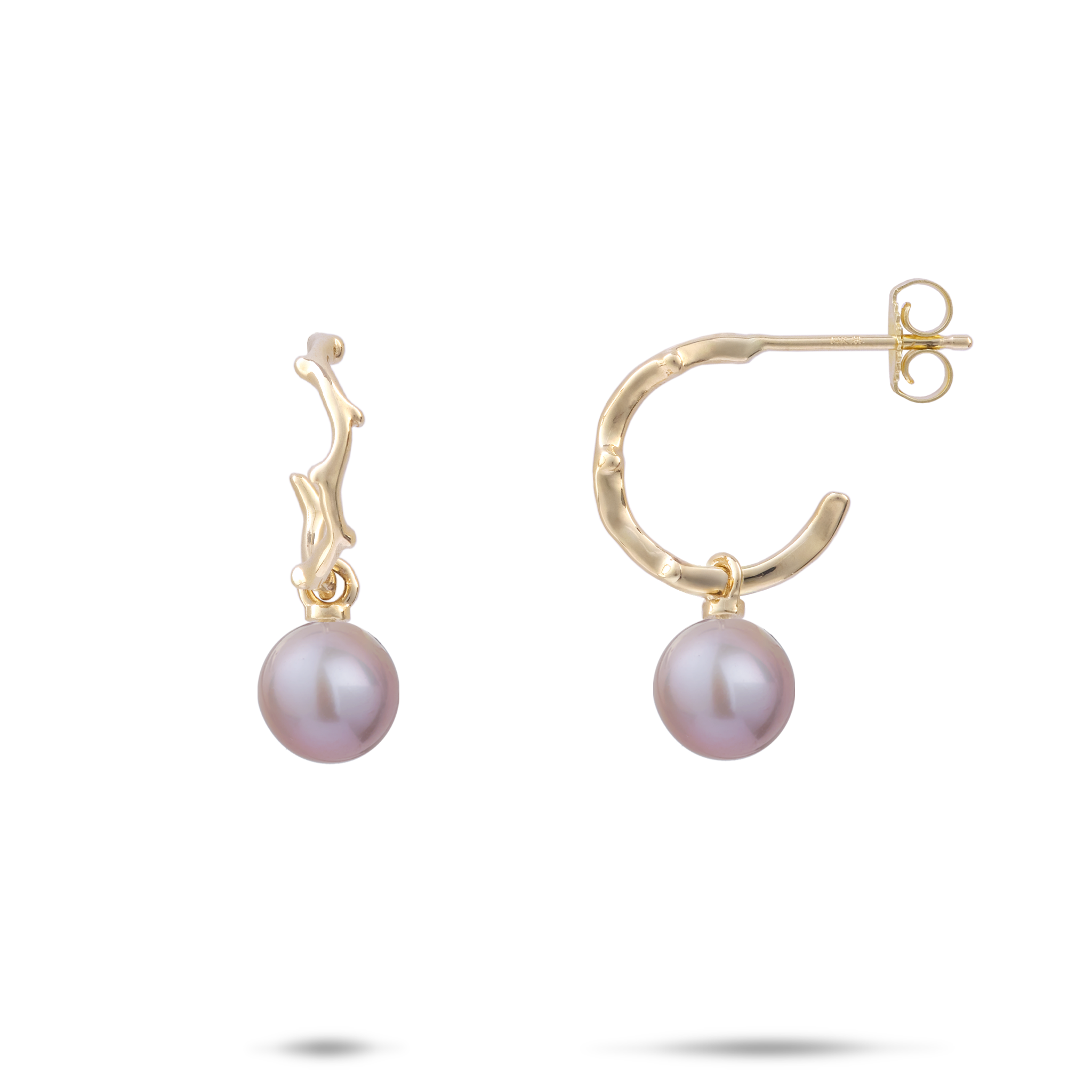 Pick A Pearl Heritage Ohrringe in Gold-13mm