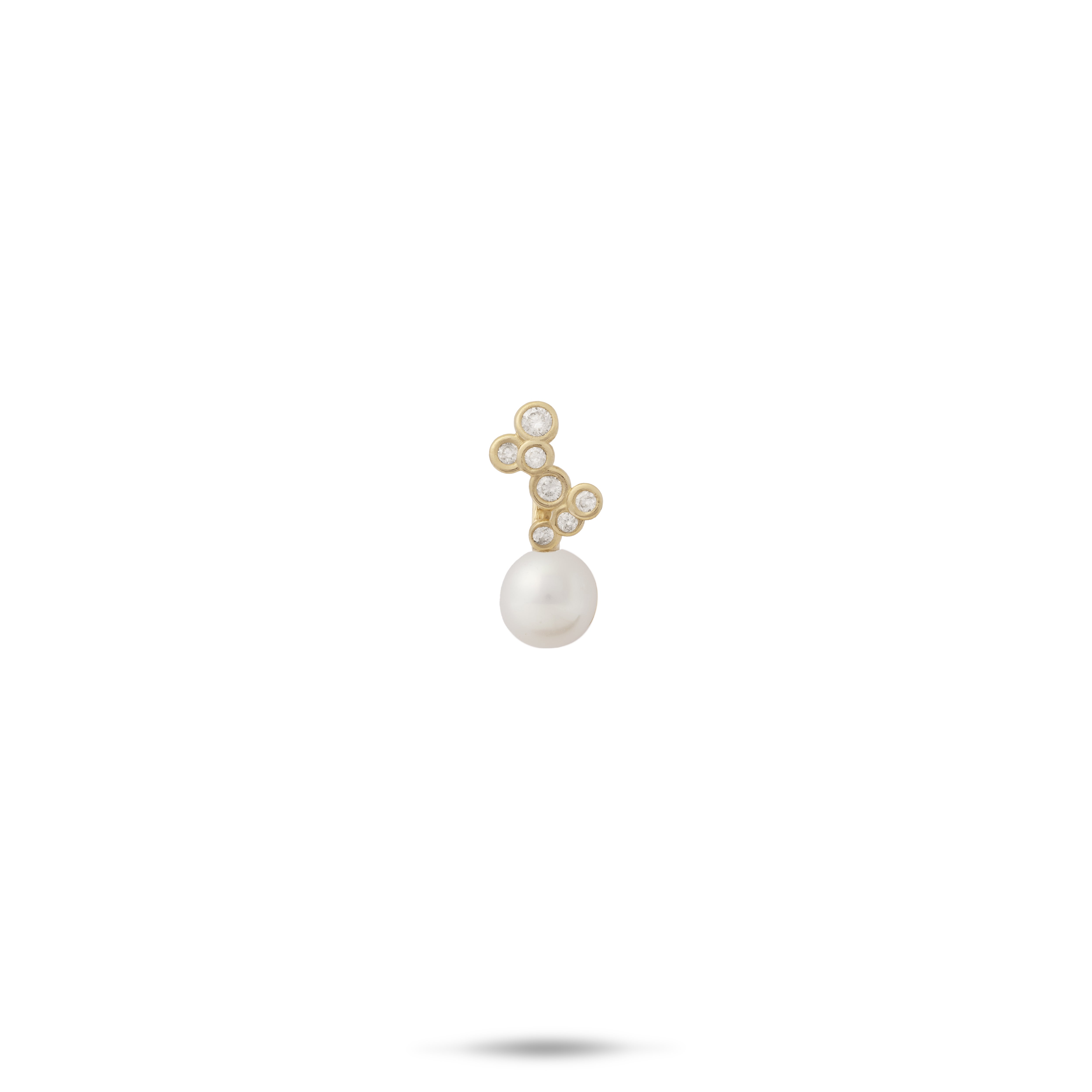 Pick A Pearl Bubbles Pendant in Gold with Diamonds - 8mm