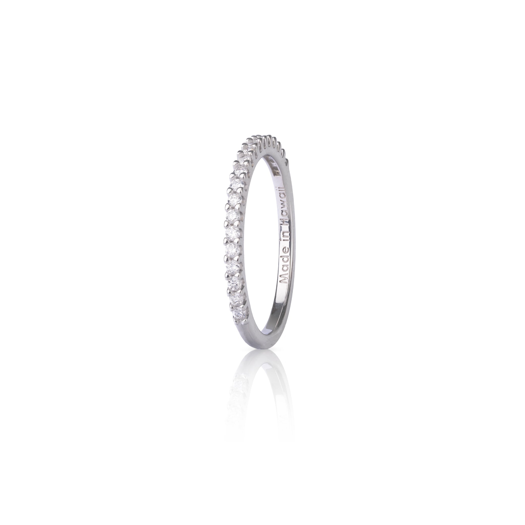 Anniversary Ring in White Gold with Diamonds