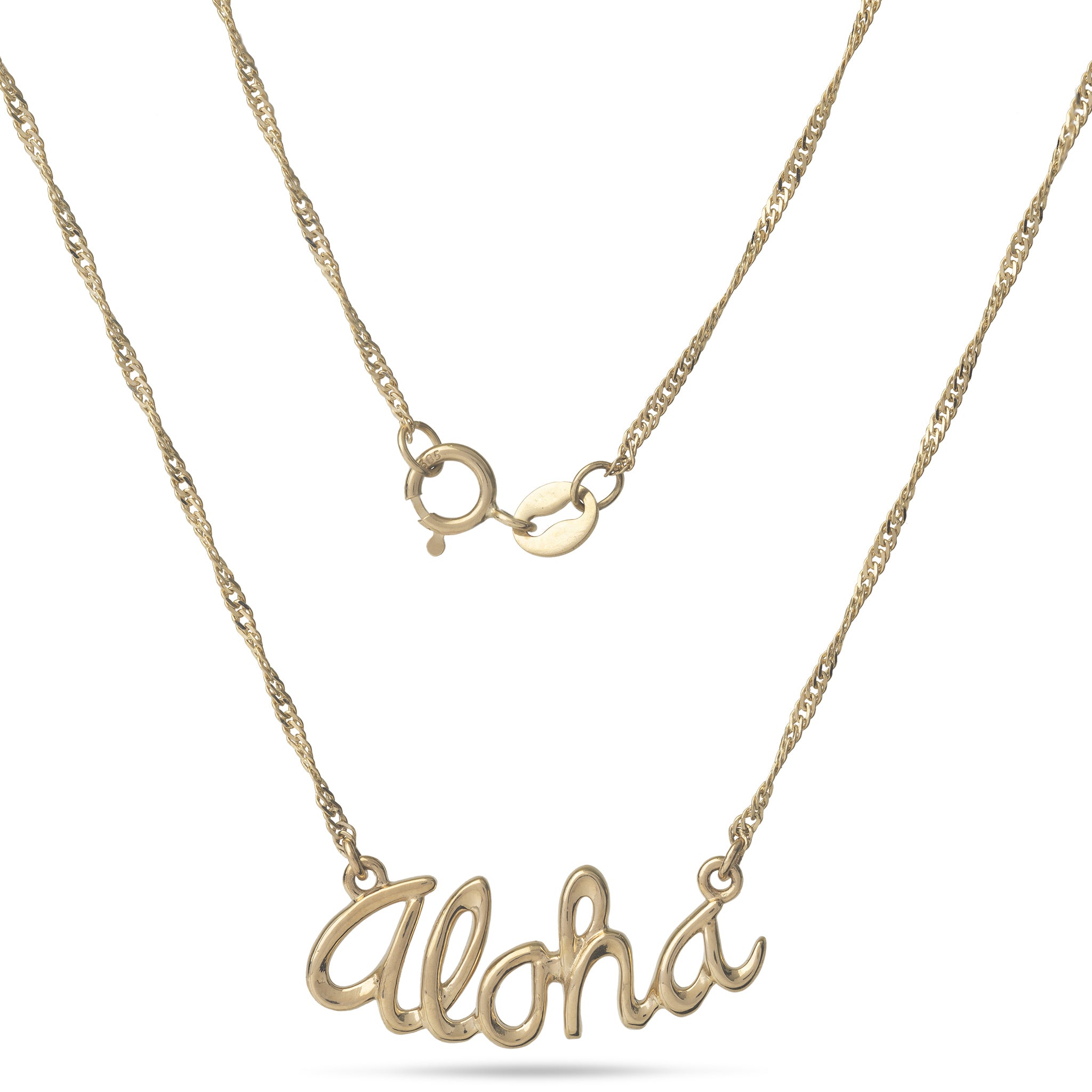 16" Aloha Necklace in Gold