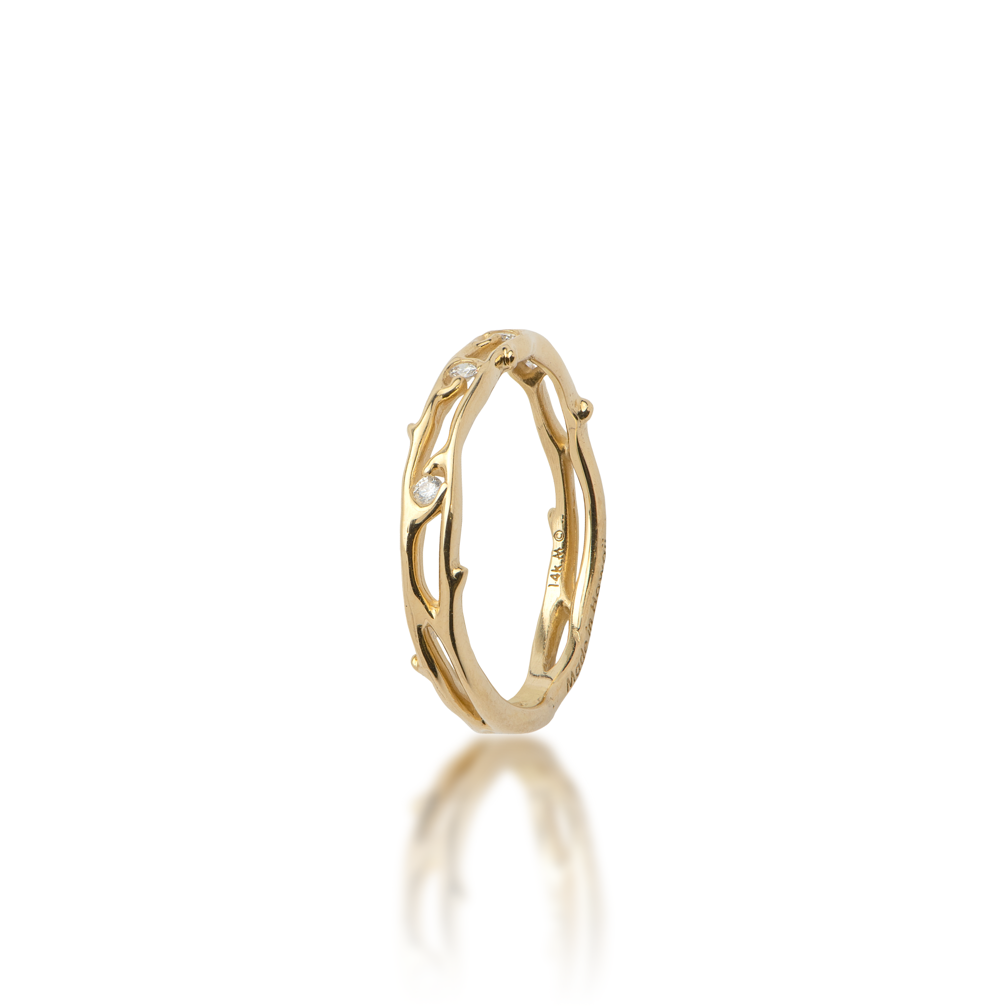 Heritage Ring in Gold with Diamonds