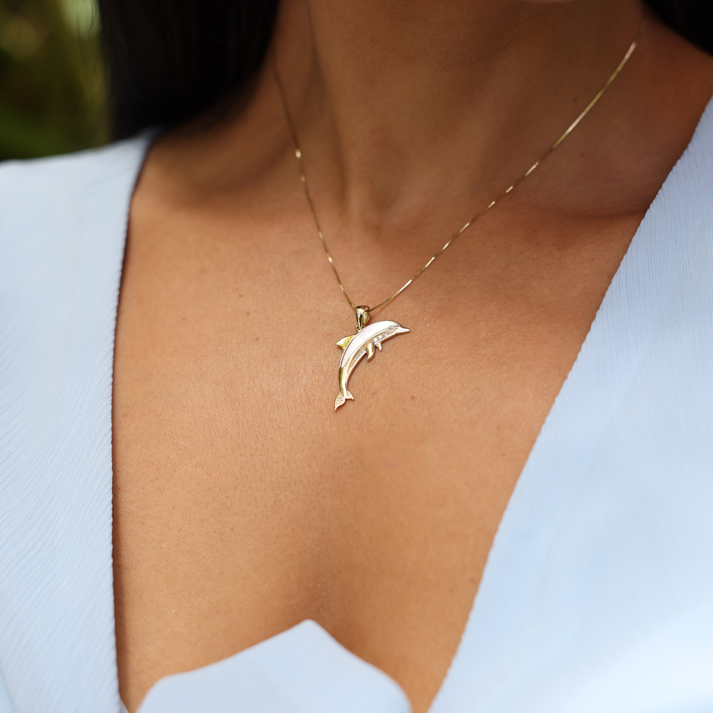 Silver & Gold Dolphin Necklaces