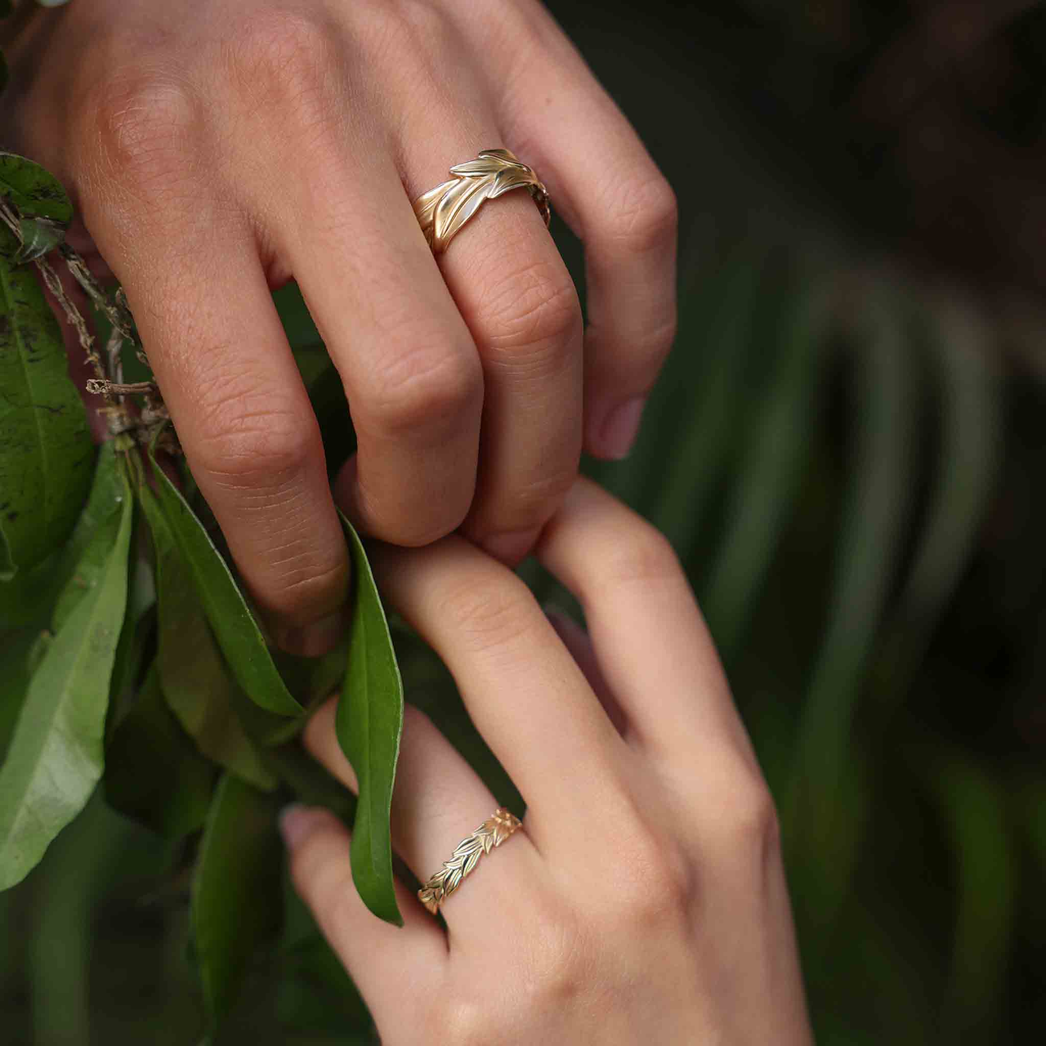 Maile Ring in Gold - 10mm