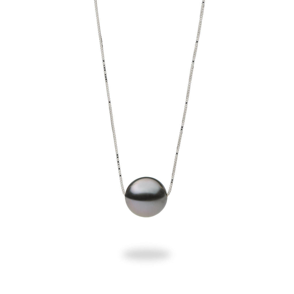 Black butterfly pearl [9-10mm] Y-shaped necklace sliding type [Tahiti –  パール優美-Pearlyuumi