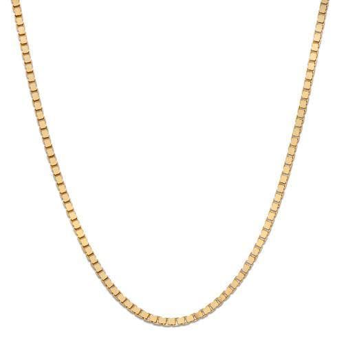 14k gold shops box chain 18