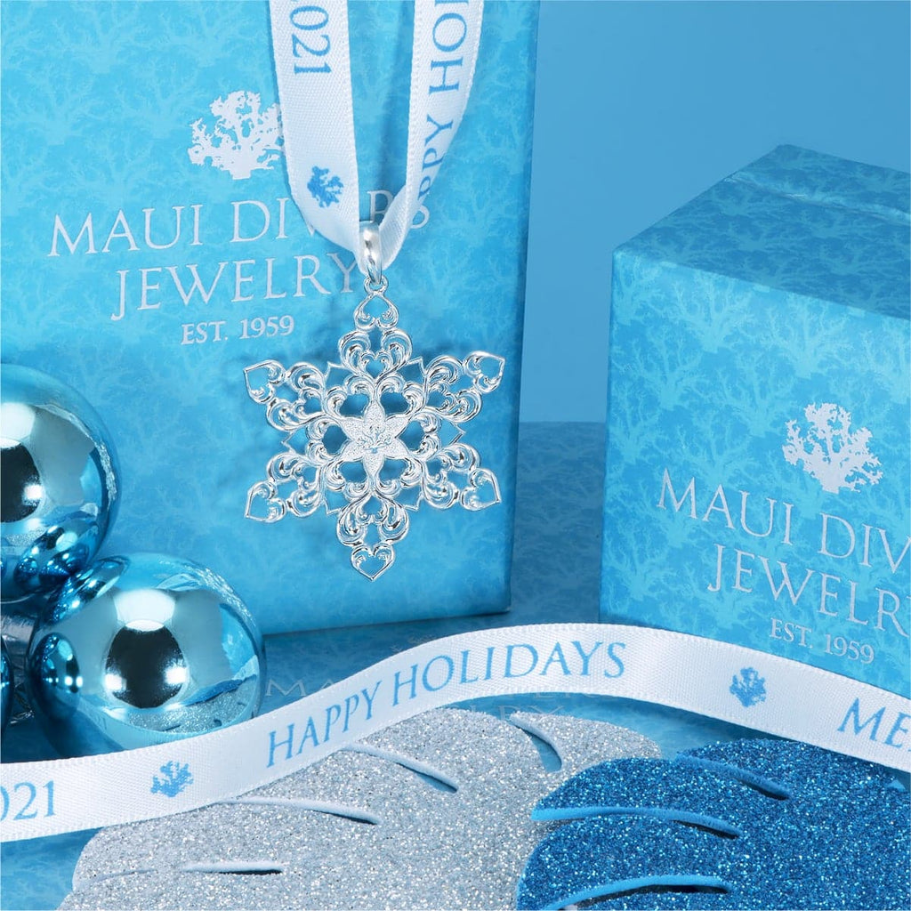 2022 Limited Edition Hawaiian Snowflake Ornament in Sterling Silver – Maui  Divers Jewelry